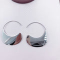 High Polish Stainless Steel Irregular Luxury Earrings Hook Earring Women