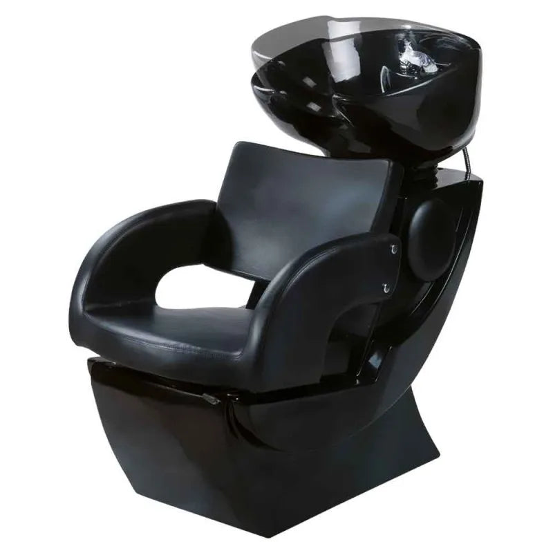 Professional Hair Salon Equipment Black Shampoo Chair and Sink