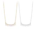 Wholesale Fashion Jewelry 925 Sterling Silver Light Luxury Pearl Diamond Cubic Zircon Gold Plated Necklace Jewelry for Women