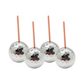 Wholesale Disco Ball Cup Electroplated Color Ball Shape Sippy Cup Tumbler Disco Flash Ball Cocktail Cup