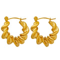 2023 Jewelry Earrings Girls Wave Stainless Steel Earrings