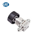 HAL-LOK MDGM 1/4 In. Male VCR Fitting Stainless Steel High Purity High Pressure Diaphragm Sealed Manual Valve Pressure Gas