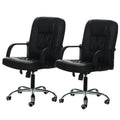 2026 PVC+ Sponge Cushion Executive Ergonomic Chair Swivel Comfortable Desk Office Chair Mid-back Office Chair