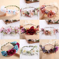New Arrival Cloth Flower Head Crowns Headdress Wholesale Hair Accessories with Floral Design