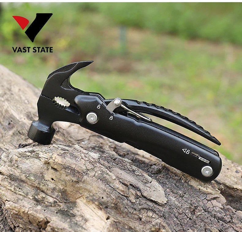 Outdoor Multi-Functional 420 Steel Plier Portable Camping Combination Tool Multifunction Hammer for Outdoor Activities