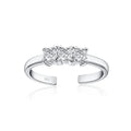 Custom Fashionable Luxury Fine Jewelry Adjustable Sterling Silver 925 Toe Ring for Women