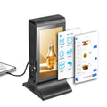 Arrivals WIFI Remote Control Table Double Screen Media Top Restaurant Menu Player Portable Advertising Display for Cafe