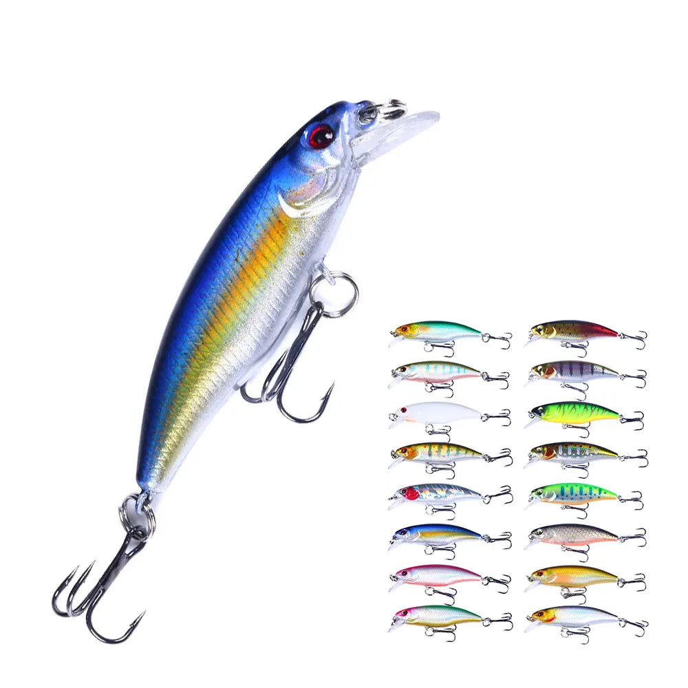 Plastic Hard Bait Fishing 6cm Fishing Lure Sinking Baits 4.3g Hard Wobbler Artificial Bait Tackle