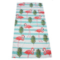 Wholesale Large Personalized Giant Oversized Thick Weighted Big Towel for Beach Cotton Custom logo Pink Flamingo Beach Towel