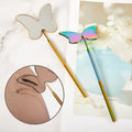 New Arrived Handled Beauty Stainless Steel butterfly Eyelash Extensions Accessories Makeup Lash Mirror Eyelash Mirror