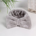 Private Label Soft Hair Band Coral Fleece Women's SPA Bath Bow Headband Skincare Washing Face Makeup Facial Headband