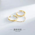 Jewelry Wholesale Link 925 Sterling Silver Rings Women Chain Ring