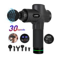 Portable Electronic Handheld Muscle Massage Gun with Touch Screen Deep Tissue Percussion Body Massage Gun