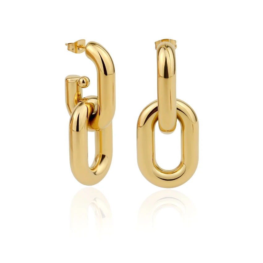 2023 Valentines Earrings Stainless Steel Gold Silver Women Jewelry Light Weight Minimalist Earrings for Daily Wear