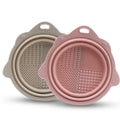 Eco Friendly Folding Makeup Brush Washer Bowl Silicone Makeup Brush Cleaning Pad Makeup Brush Scrubber