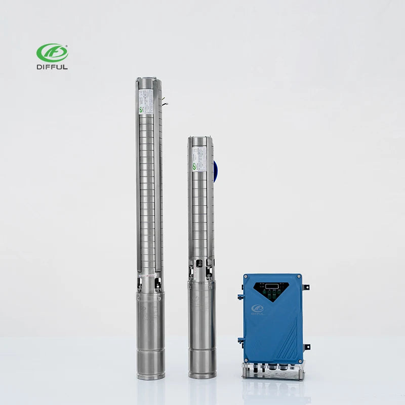 200m Head  ACDC Hybrid Solar Water Pump for Deep Well Irrigation System in Kenya