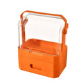 Transparent Cosmetics Storage Box Drawer Type Dust Proof Flip Top Table Dresser Skin Care Jewelry Makeup Box