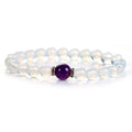 Crystal Opal Amethyst Beaded Natural Stone Bracelet ST164