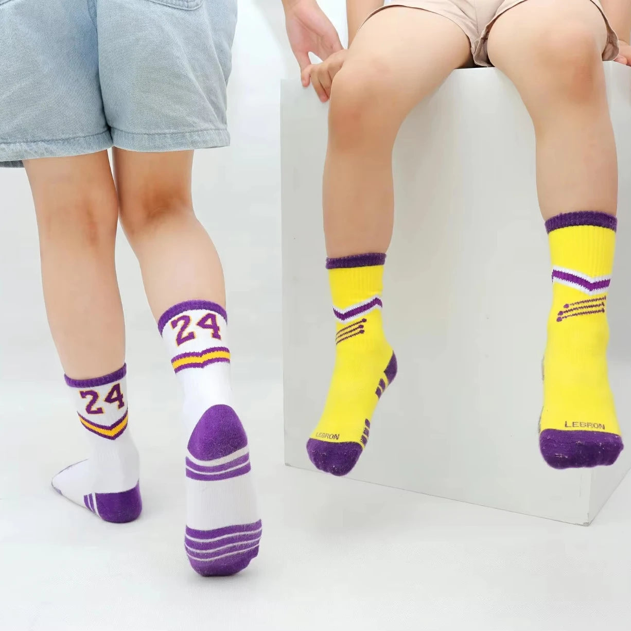 LINGTU Sports Socks Comfortable and Breathable Cotton Running Cycling Basketball Socks Unisex