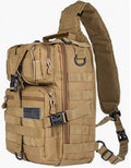 Tactical Crossbody Chest Bag Multifunctional Sling Messenger Pack for Men with MOLLE EDC Shoulder Bag for Outdoor/Travel