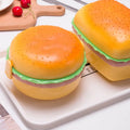 Cartoon Multi-layer Plastic Burger Shape Bento Lunch Box With Spoon Fork Children Lunch Box Plastic Food Candy Storage Boxes