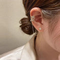 New Design Fashion Long Earrings S925 Pin Single Earrings Crystal Star Earring