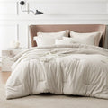 Custom Made California King White Microfiber Bedroom Cotton Winter Bed Comforter Sets Printed Pattern Polyester Filling