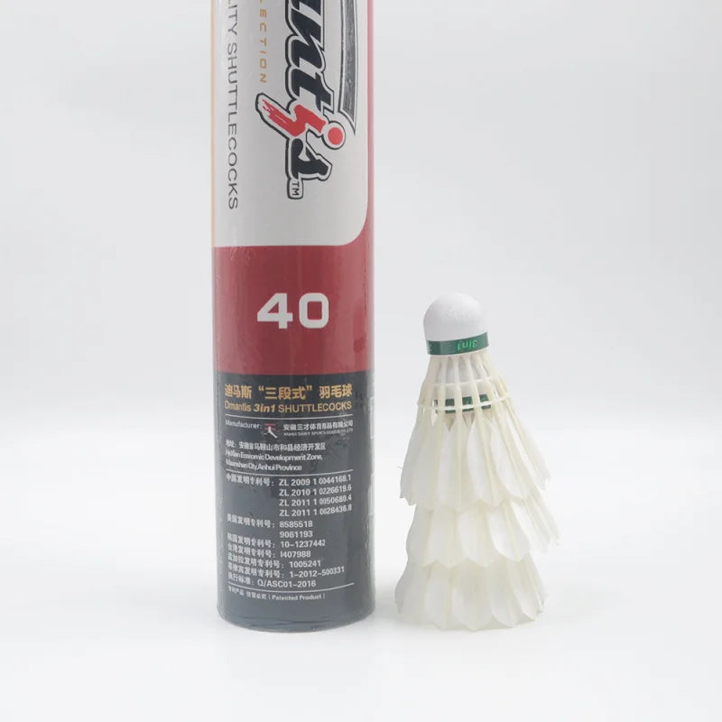 Badminton Shuttlecock Hybrid 3in1 Shuttlecocks Good Quality Stability Durability Chinese Factory Direct Sale D40 Model