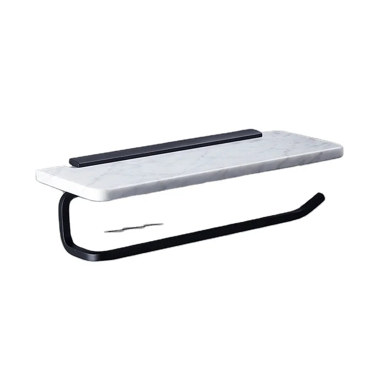 Ceramic Modern Wall-Mounted Bathroom Toilet Roll Holder Tissue Paper Holder