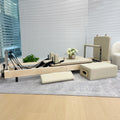 Quality Assurance Durable Wooden Folding Yoga Pilates Reformer Machine with Box Maple Wood Foldable Pilates Equipment