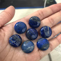 18mm Cabochon Stone Beads Flatback Natur Lapis Lazuli Crystal Round Assorted Colors Loose Beads Handmade DIY for Jewelry Makin