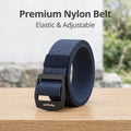 Clothing Accessories Men's Jeans Woven Canvas Polyester Elastic Adjustable Belt 3.8 cm Wide Custom Nylon Outdoor Belt MegaBDM