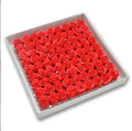 Valentine's Day Three Layer 81Pcs Non Pedestal Rose Soap Flower Head Soap Flower Wedding Candy Gift Box