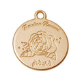Fashion Bracelet Name Tags Making Round Shape Stamped logo Jewelry hang Charms Pendant for Necklace