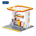 City Series Car Gas Station Brick Compatible Street View Educational Toys for Children Boy Creative Gift Building Block Sets