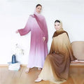 Ladies Bright Cardigans Long Gradient Party Dress Stylish New Abaya Women Robe Muslim Dress 2026 Dubai Clothes