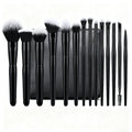 DAHUI Professional Wooden Handle Private Label Makeup Brush Sets Freely Combined Custom Logo Vegan Full Set Makeup Brushes