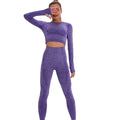 New Design Fitness Women Plus Size Breathable Seamless Yoga Set Gym Running Outwork Clothing Solid Pattern 2 Piece Yoga Sets