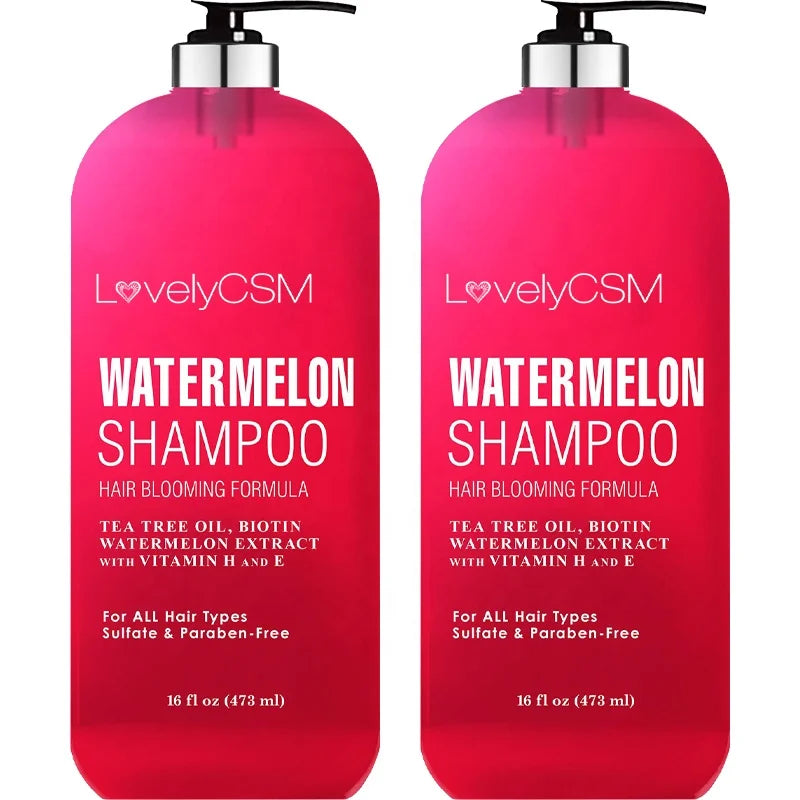 Wholesale for Red Shampoo Conditioner Hair Care Sulfate Paraben Free Repair Anti-Dandruff Anti-Hair Loss Watermelon