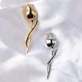 YK High Quality Rose Stainless Steel Brooch Pin Luxurious and Elegant Brooch Clothing Accessories