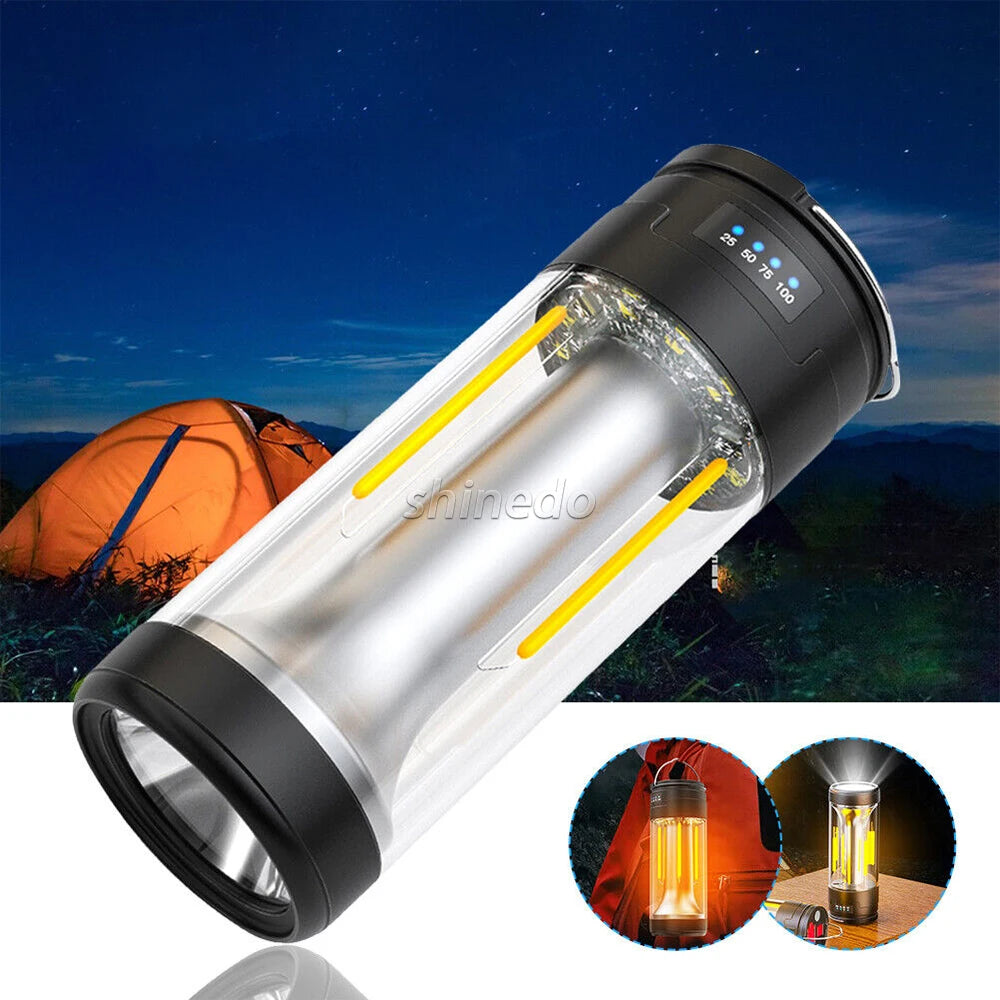 Rechargeable Flashlight Magnetic Torch Zoomable Flashlight COB Zoom Highlight Outdoor Lighting