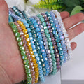 New Arrival 8mm Porcelain Transparent Crystal Beads DIY Bracelet Necklace Accessories Cylinder Glass Beads for Jewelry Making