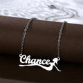 Personalized Woman's Jewelry Gift Necklace Butterfly Type Stainless Steel Necklace Customized Cute Name Necklace