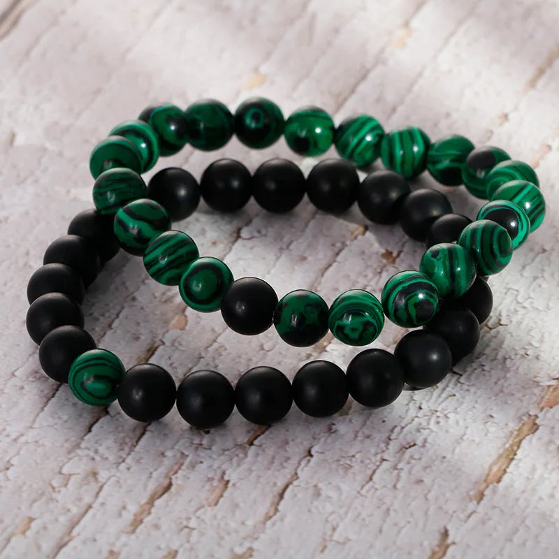 Wholesale Personalized Unisex Bracelet Beautiful Stone Beads Bracelet Vintage Frosted Agate Bracelet Gifts for Women