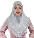 Islamic Premium square Instant Amira Polyester Chiffon Jersey Burkha Muslim Abayas Hijab Women En Mousseline De Soie Bonnet Four