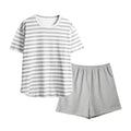 Comfortable and Soft Milk Cotton Fabric Short Sleeve Women's Pajamas Sets