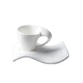 210ml Unique Tea Cupsporcelain Coffee Cup with Biscuit Holdermilk Cup and Cookie Saucer