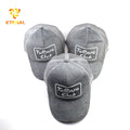 OEM Custom Logo Hip Hop Adjustable Trucker Baseball Cap 5 Panel Velvet Mesh Herringbone Embroidery Design Trucker Hat