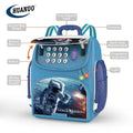 NEW Piggy Bank Password Fingerprint Toys Simulated Space Schoolbag Kids Money Box Toy With Music Light