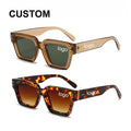 8263 Retro Square Frame Fashion Sun Glasses Vintage Luxury Brand Women Custom Sunglasses Logo Mens 2024 Gafas